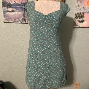 Aeropostale Teal Floral Mini Dress